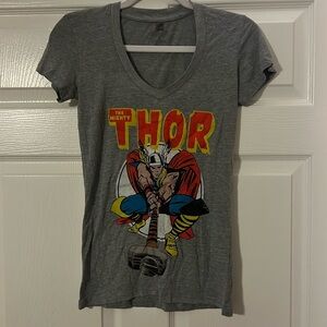 Unleash Your Inner God: The Mighty Thor V-Neck T-Shirt